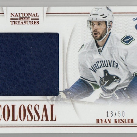 2013-14 Panini National Treasures Colossal Jerseys #34 Ryan Kesler (40-X111-CANUCKS)