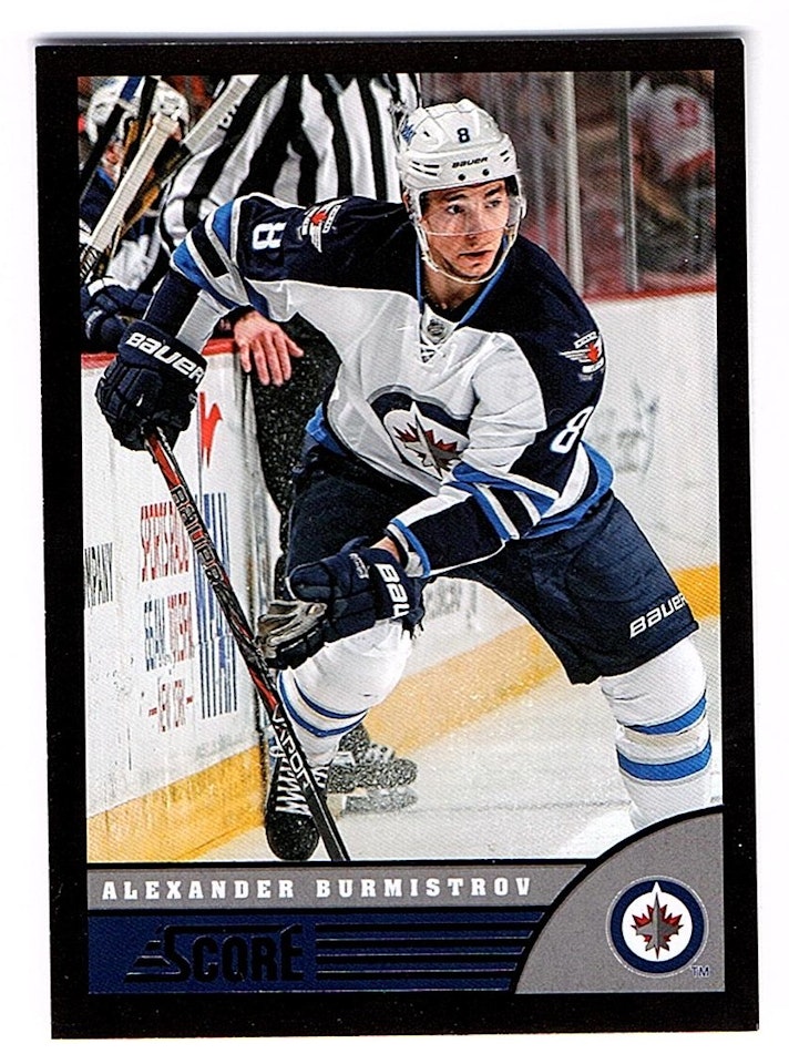 2013-14 Score Black #543 Alexander Burmistrov (40-X32-NHLJETS)