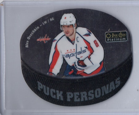 2016-17 O-Pee-Chee Platinum Puck Personas Die Cuts #PP10 Alexander Ovechkin (40-X16-CAPITALS)
