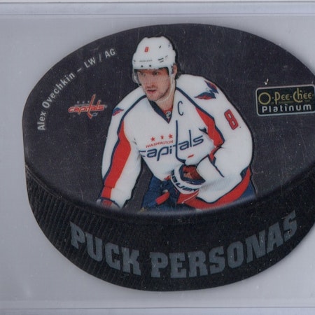 2016-17 O-Pee-Chee Platinum Puck Personas Die Cuts #PP10 Alexander Ovechkin (40-X16-CAPITALS)