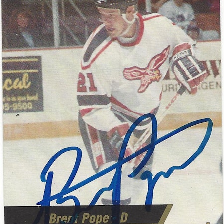 1993-94 Wheeling Thunderbirds #12 Brent Pope (20-X43-OTHERS)