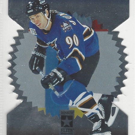 1996-97 Donruss Elite Die Cut Stars #90 Joe Juneau (20-148x4-CAPITALS)