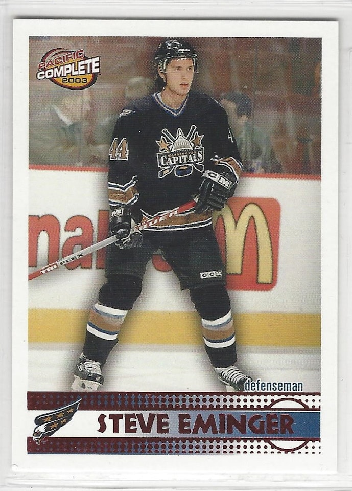 2002-03 Pacific Complete Red #553 Steve Eminger (20-X136-CAPITALS)