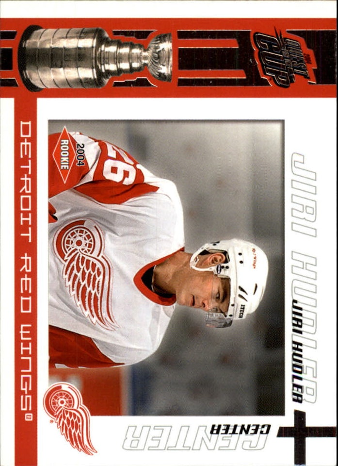 2003-04 Pacific Quest for the Cup #115 Jiri Hudler RC (20-X60-RED WINGS)