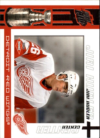 2003-04 Pacific Quest for the Cup #115 Jiri Hudler RC (20-X60-RED WINGS)