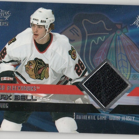 2004-05 Pacific Jerseys #6 Mark Bell (20-X103-BLACKHAWKS)