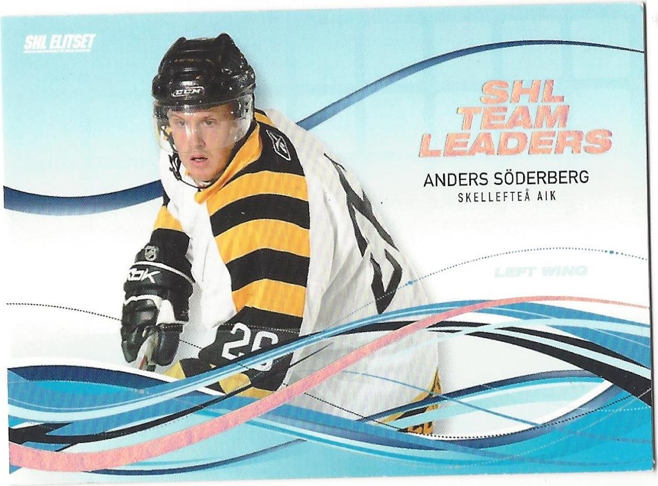 2008-09 Swedish SHL Elitset Team Leaders #10 Anders Soderberg (20-X75-OTHERS)