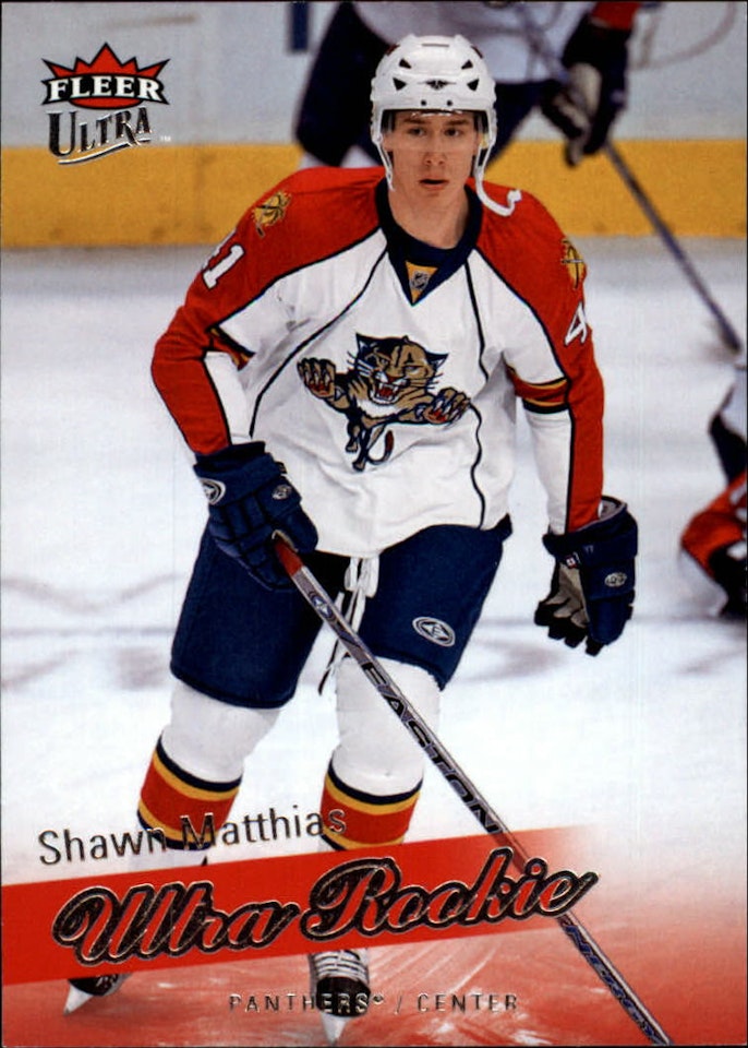 2008-09 Ultra #210 Shawn Matthias RC (20-240x5-NHLPANTHERS)