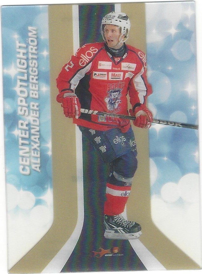 2010-11 Swedish HockeyAllsvenskan Center Spotlight #CS3 Alexander Bergstrom (20-162x6-OTHERS)