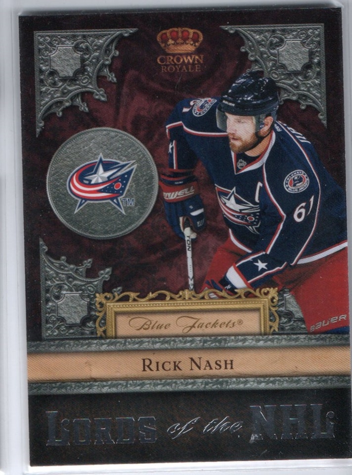 2011-12 Crown Royale Lords of the NHL #4 Rick Nash (20-X49-BLUEJACKETS)