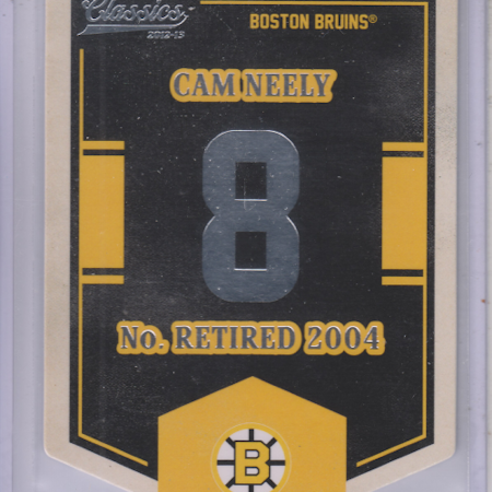 2012-13 Classics Signatures Banner Numbers #14 Cam Neely (20-X55-BRUINS)