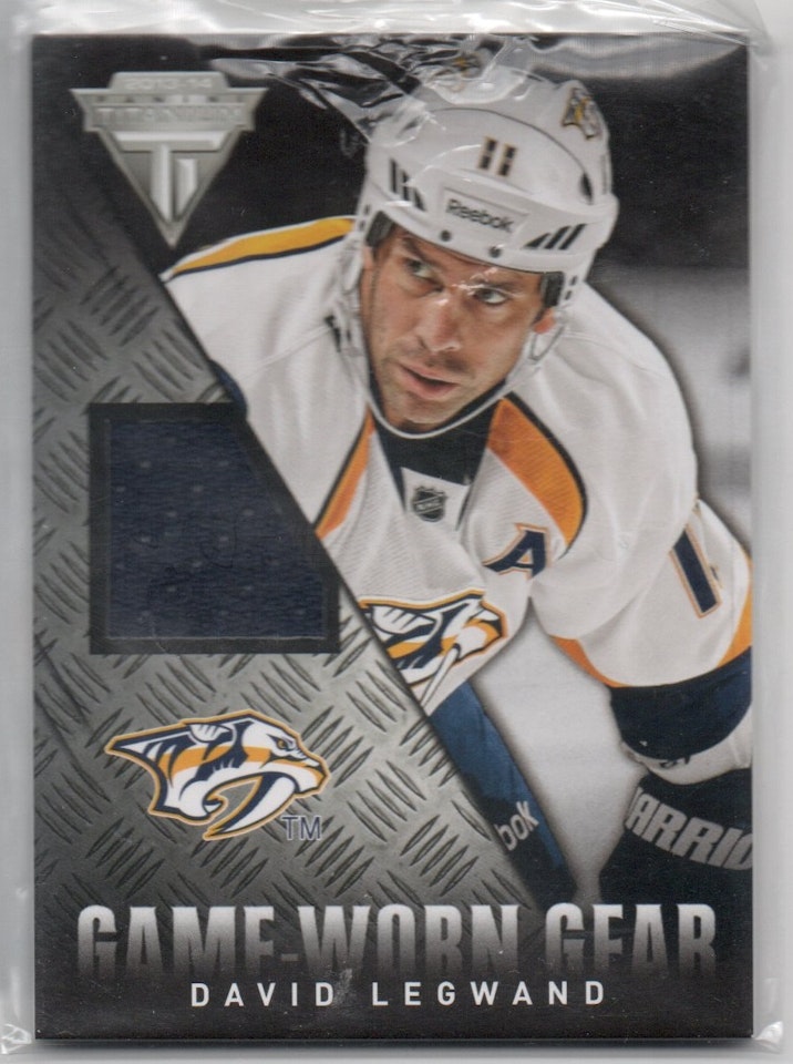 2013-14 Panini Titanium Game Worn Gear #GGDL David Legwand (20-X110-PREDATORS)