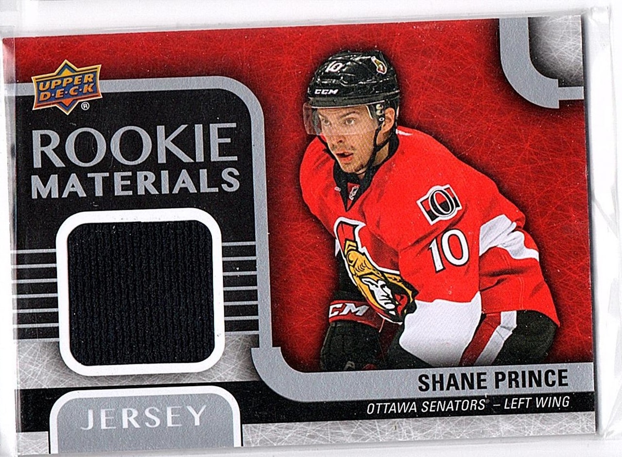 2015-16 Upper Deck Rookie Materials #RMSP Shane Prince D (20-X23-SENATORS)