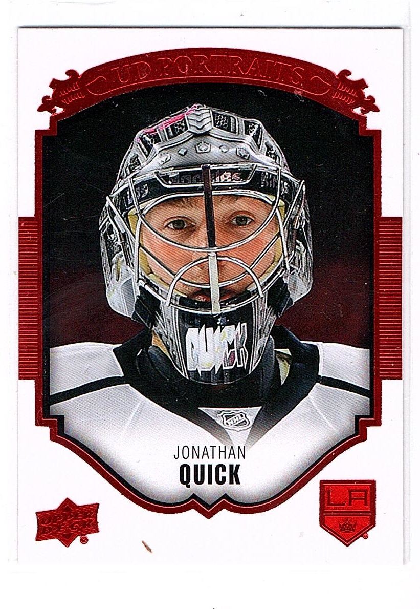 2015-16 Upper Deck UD Portraits Red #P8 Jonathan Quick (20-X63-NHLKINGS)