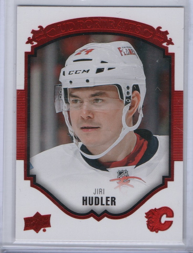 2015-16 Upper Deck UD Portraits Red #P32 Jiri Hudler (20-X99-FLAMES)