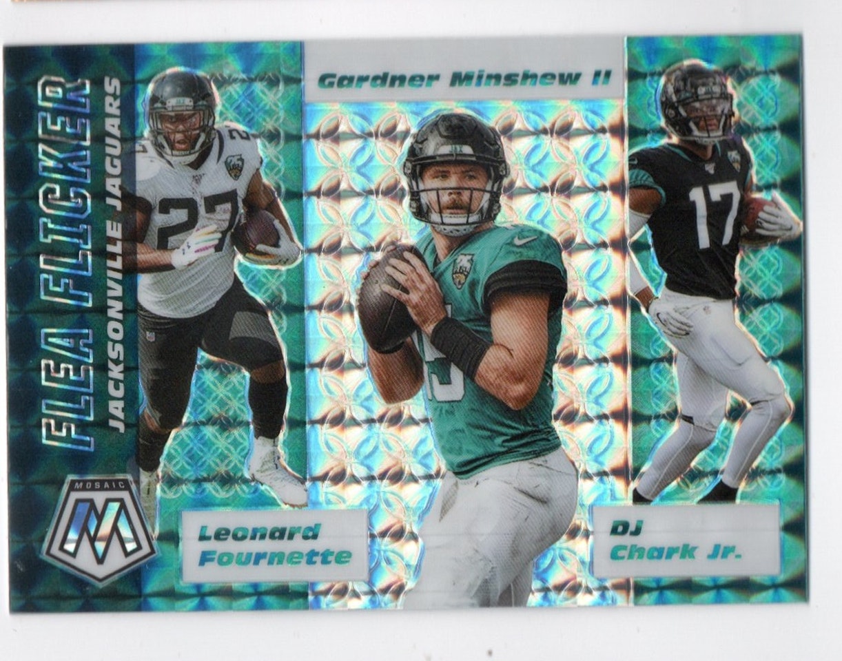 2020 Panini Mosaic Flea Flicker Mosaic #10 D.J. Chark Jr. Gardner Minshew II Leonard Fournette (20-X289-NFLJAGUARS)