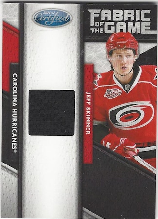2011-12 Certified Fabric of the Game #28 Jeff Skinner (30-155x3-HURRICANES)