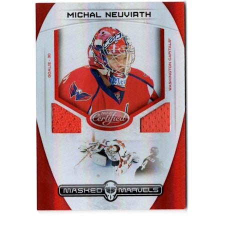 2011-12 Certified Masked Marvels Materials #12 Michal Neuvirth (40-X44-CAPITALS)