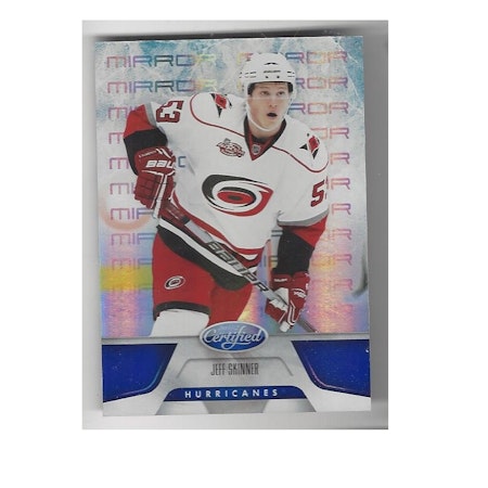 2011-12 Certified Mirror Blue #1 Jeff Skinner (25-X127-HURRICANES)