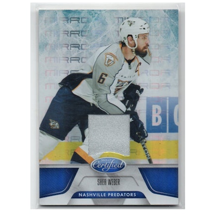 2011-12 Certified Mirror Blue Materials #134 Shea Weber (30-X262-PREDATORS)