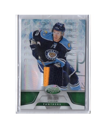 2011-12 Certified Mirror Emerald Materials Prime #142 David Booth (150-X84-NHLPANTHERS)​