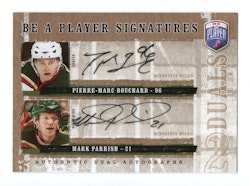 2006-07 Be A Player Signatures Duals #DBP Mark Parrish Pierre-Marc Bouchard (60-X71-NHLWILD)