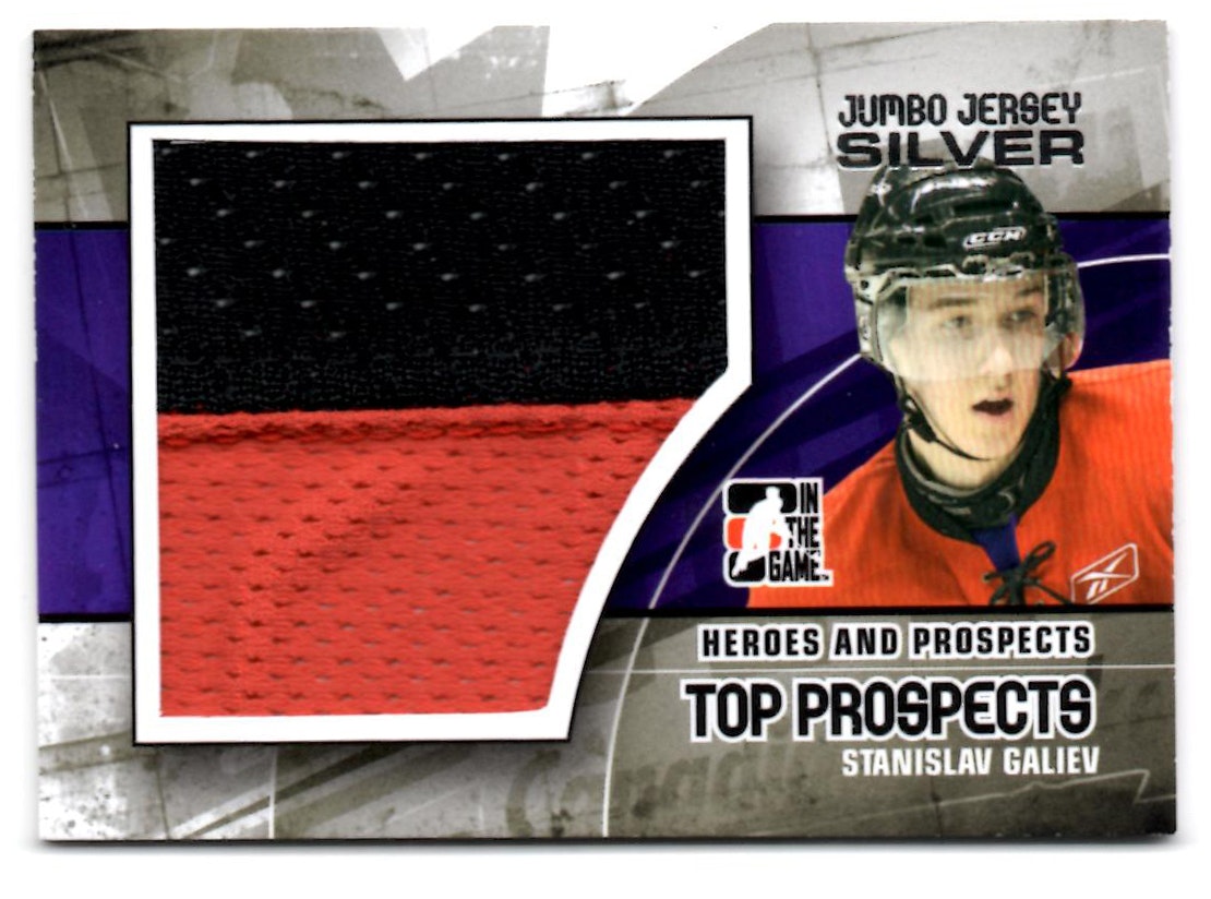 2010-11 ITG Heroes and Prospects Top Prospects Game Used Jerseys Silver #JM21 Stanislav Galiev (60-X87-CAPITALS)
