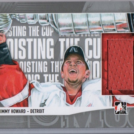 2013-14 ITG Lord Stanley's Mug Hoisting the Cup Jerseys #HTC15 Jimmy Howard (60-X130-RED WINGS)