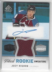 2014-15 SP Game Used Inked Rookie Sweaters #IRSJH Joey Hishon (60-X115-AVALANCHE)