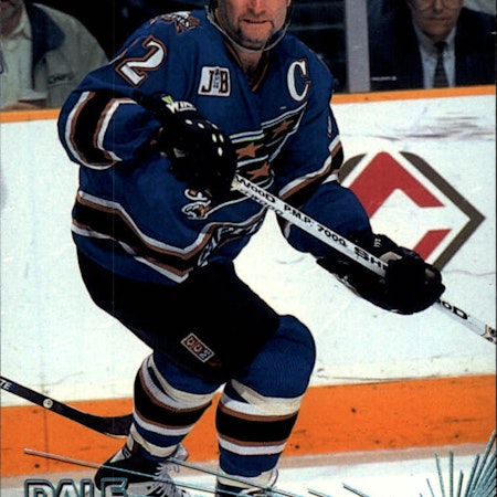 1997-98 Pacific Ice Blue #129 Dale Hunter (30-X24-CAPITALS)