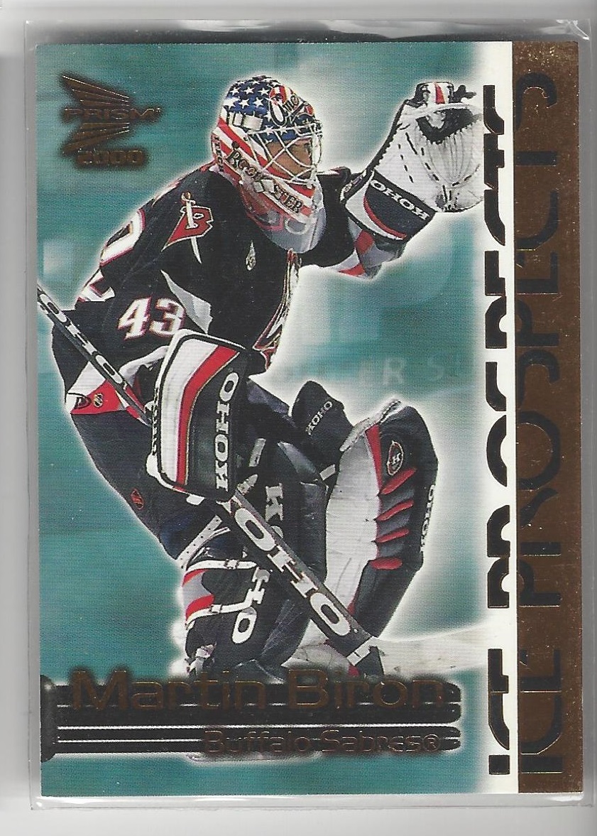 1999-00 Pacific Prism Ice Prospects #2 Martin Biron (30-X106-SABRES)