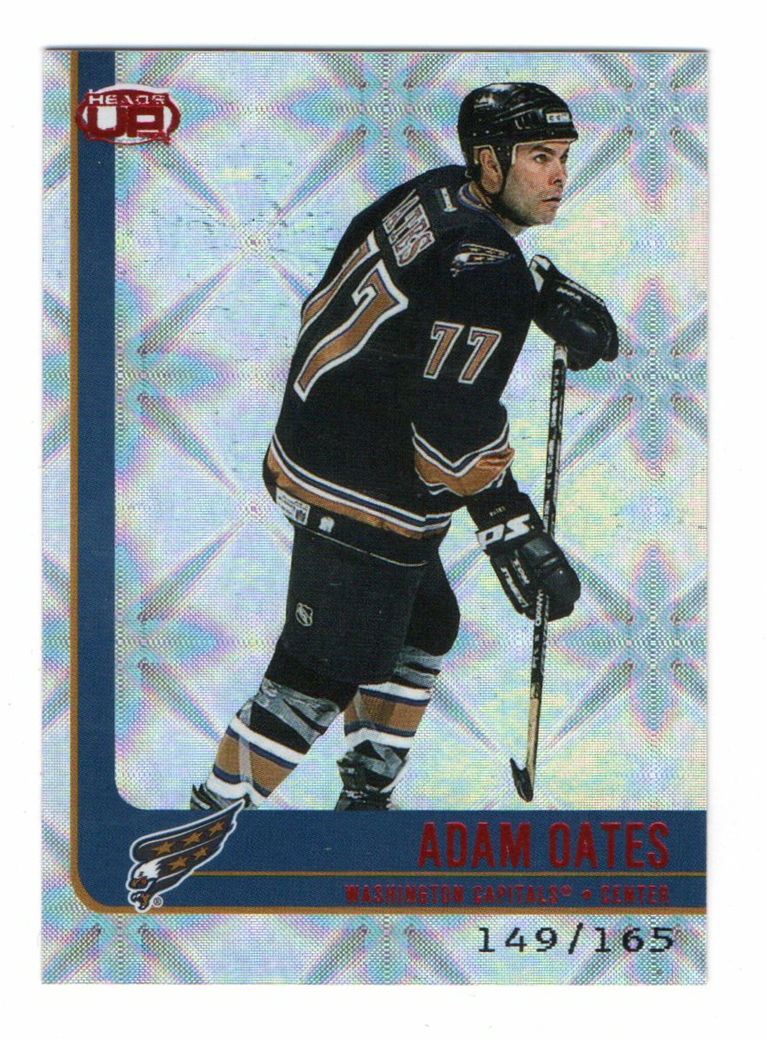 2001-02 Pacific Heads Up Red #100 Adam Oates (30-X70-CAPITALS)