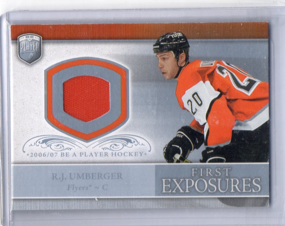 2006-07 Be A Player Portraits First Exposures #FERU R.J. Umberger (30-36x4-FLYERS)