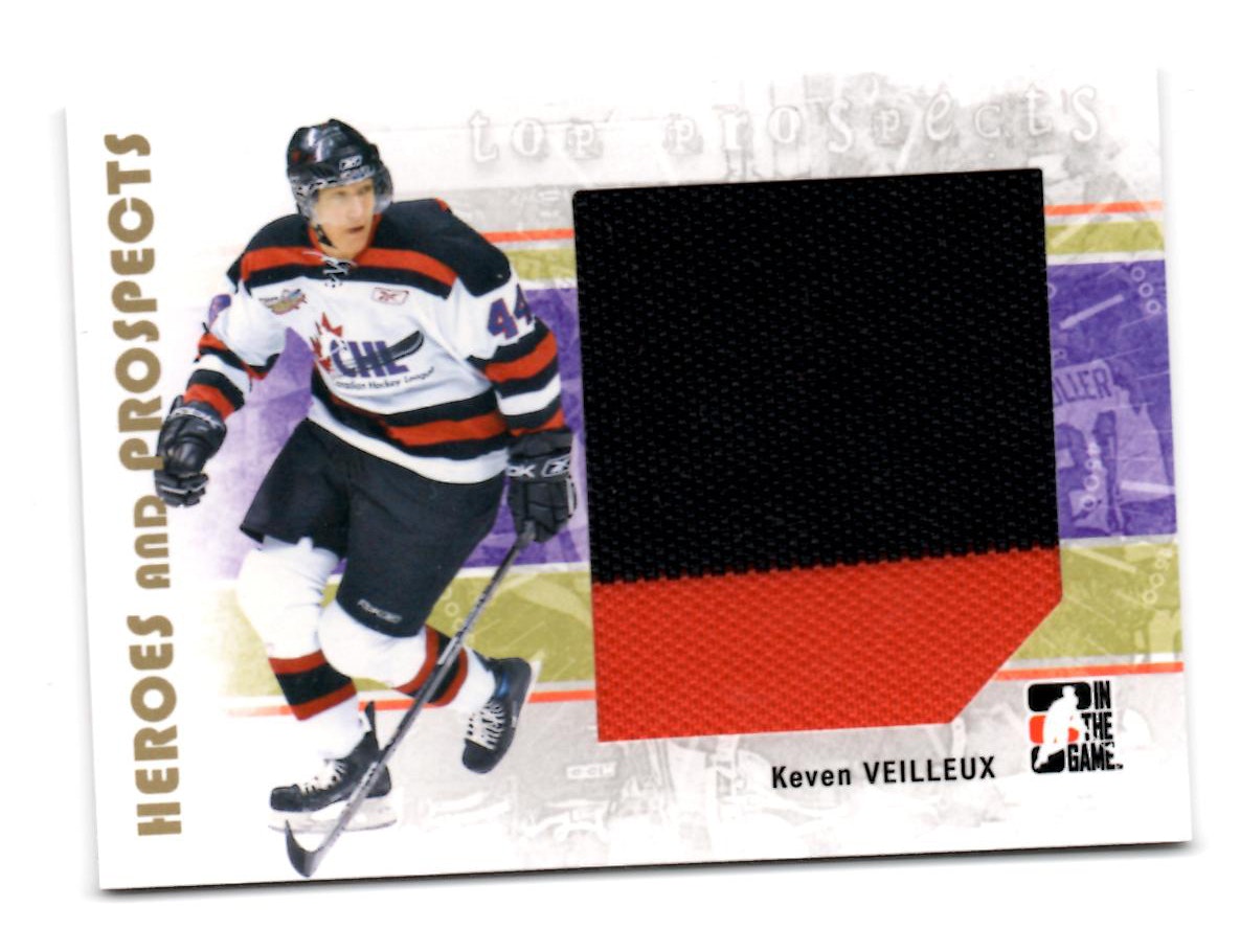 2007-08 ITG Heroes and Prospects #122 Keven Veilleux TP JSY (30-31x3-OTHERS)