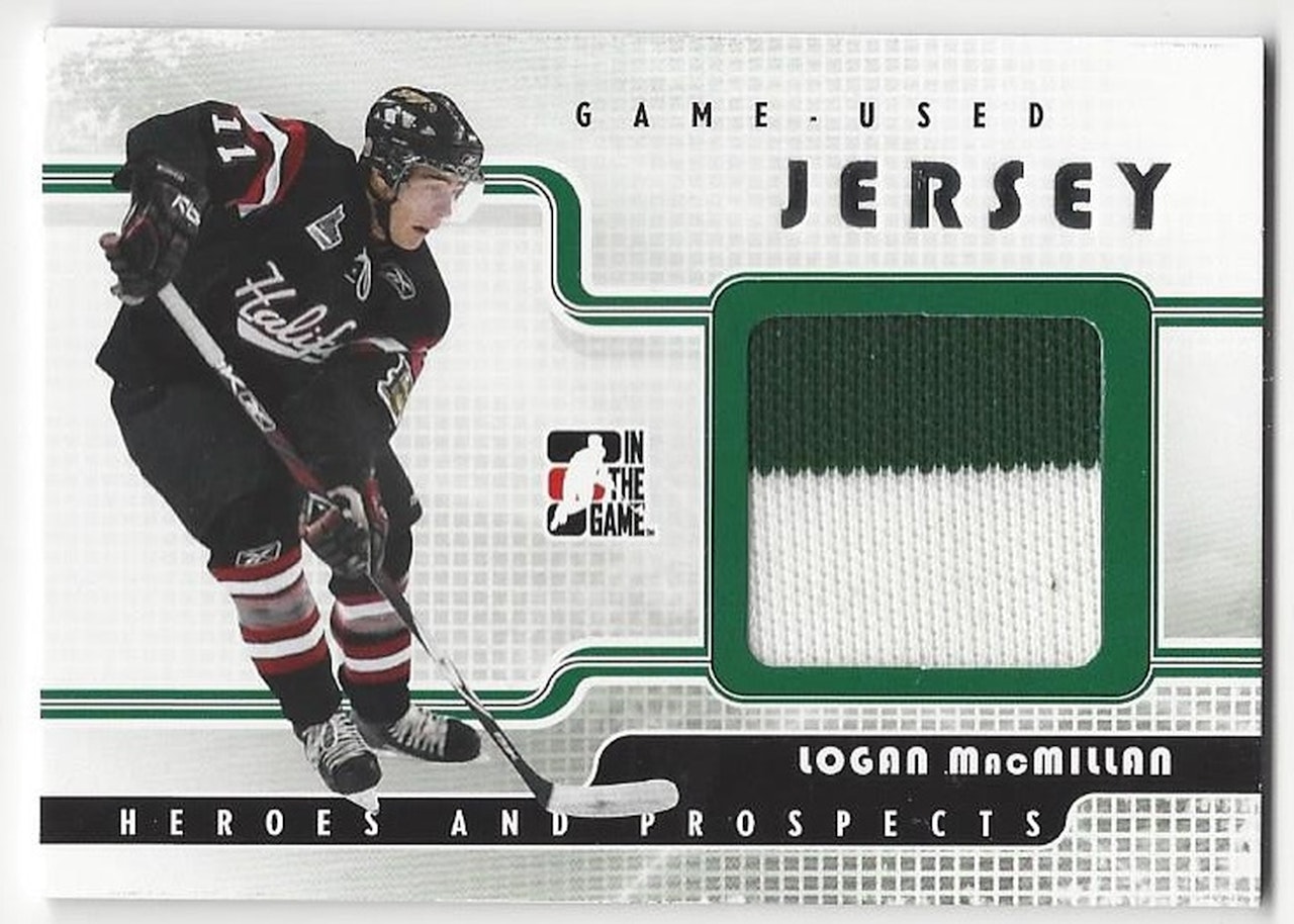 2008-09 ITG Heroes and Prospects Jerseys #GUJ19 Logan MacMillan (30-X151-OTHERS)