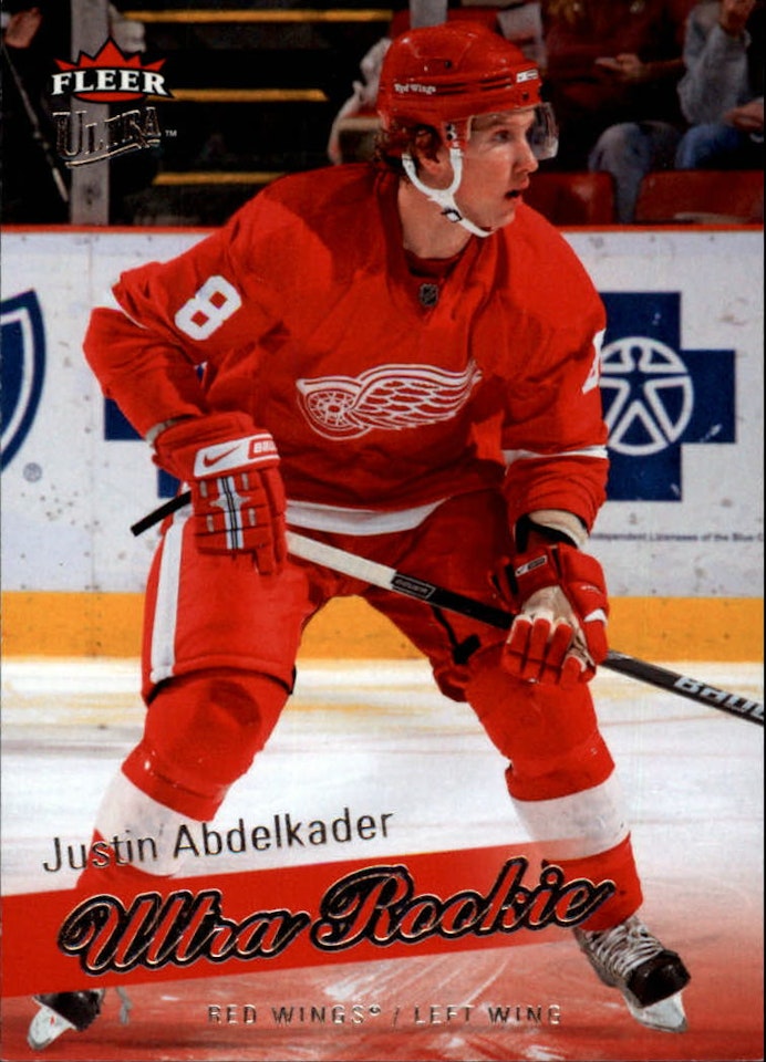 2008-09 Ultra #214 Justin Abdelkader RC (30-X62-RED WINGS)