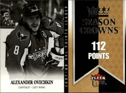 2008-09 Ultra Season Crowns #SC3 Alexander Ovechkin (30-X18-CAPITALS)