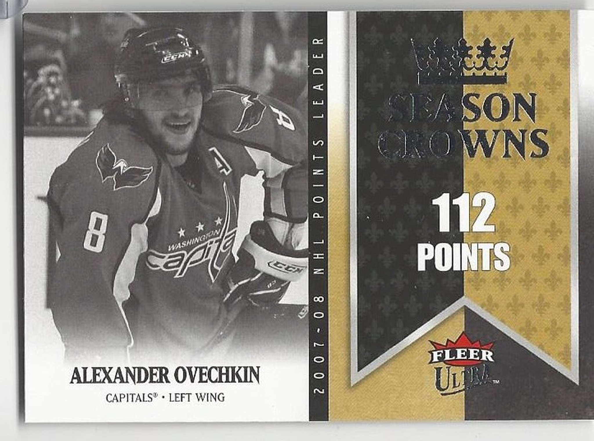 2008-09 Ultra Season Crowns #SC3 Alexander Ovechkin (30-X108-CAPITALS)