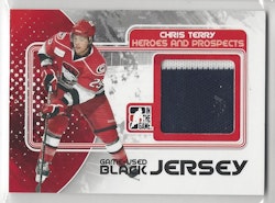2010-11 ITG Heroes and Prospects Game Used Jerseys Black #M08 Chris Terry (30-X87-OTHERS)