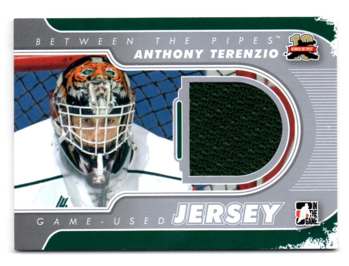 2011-12 Between The Pipes Jerseys Silver #M60 Anthony Terenzio (30-X42-OTHERS)