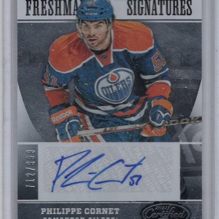 2012-13 Certified #175 Philippe Cornet AU RC (30-X29-OILERS)