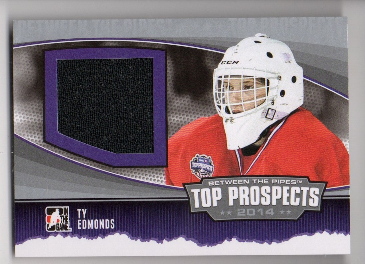 2013-14 Between the Pipes Top Prospects Jerseys Silver #TP07 Ty Edmonds (30-X62-OTHERS)