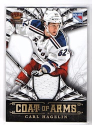 2013-14 Crown Royale Coat of Arms Materials #CACH Carl Hagelin (30-X57-RANGERS)