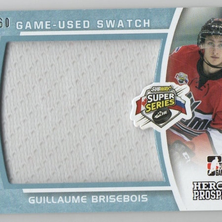 2014-15 ITG Heroes and Prospects Subway Series Jerseys #SSJ11 Guillaume Brisebois (30-X100-OTHERS)