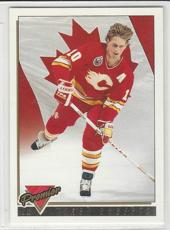 1993-94 Topps Premier Gold #382 Gary Roberts CAN (10-291x3-FLAMES)