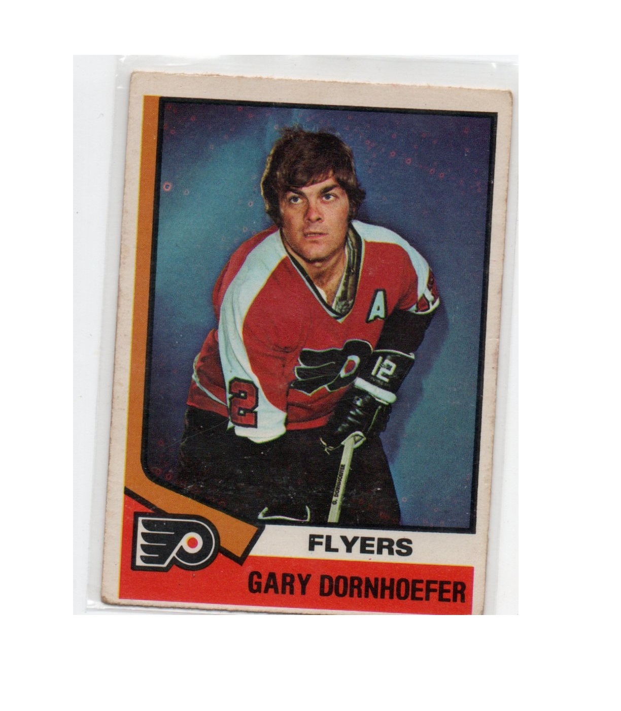 1974-75 O-Pee-Chee #44 Gary Dornhoefer (10-X267-FLYERS) SE SKICK (2)
