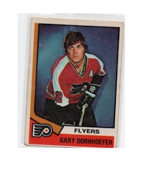 1974-75 O-Pee-Chee #44 Gary Dornhoefer (10-X267-FLYERS) SE SKICK (2)
