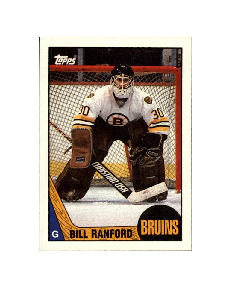 1987-88 Topps #13 Bill Ranford DP RC (20-X271-BRUINS) (2)