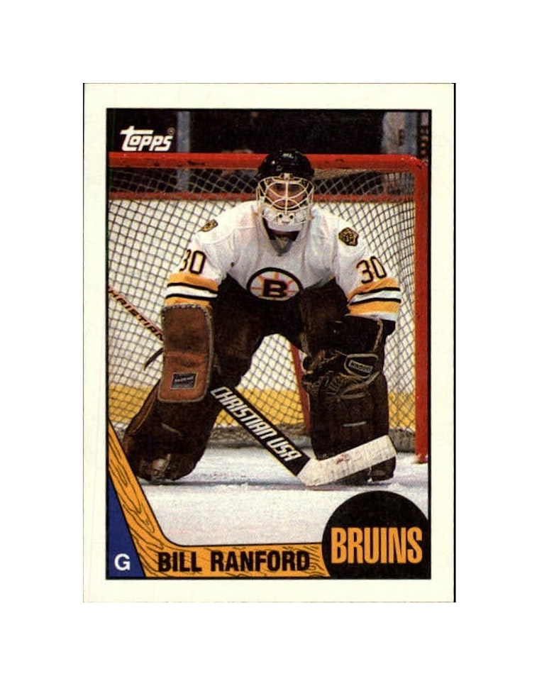 1987-88 Topps #13 Bill Ranford DP RC (20-X271-BRUINS)