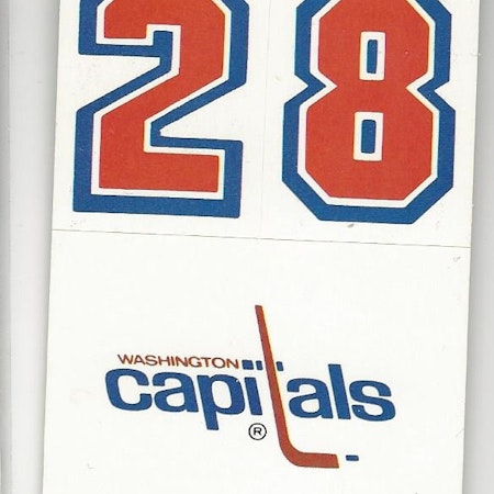 1988-89 Topps Sticker Inserts #30 Washington Capitals (5-X116-CAPITALS)